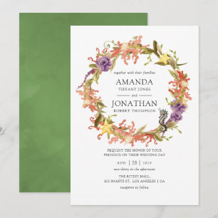 Invitation Mariage à l'aquarelle sur le thème nautique des al