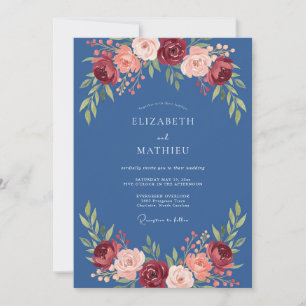Invitation Mariage à l'arche florale de Bourgogne