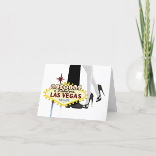 Invitation Mariage à Las Vegas Card