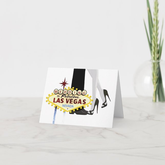 Invitation Mariage à Las Vegas Card (Devant)
