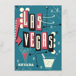 Invitation Mariage à Las Vegas Nevada affiche de voyage vinta