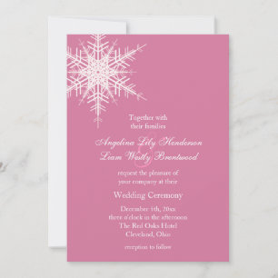 Invitation Mariage à l'invitation hivernale