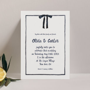 Invitation Mariage à main fantaisiste