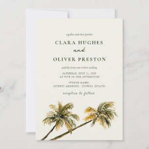 Invitation Mariage à Malibu Golden Hour Palm Coast Californie