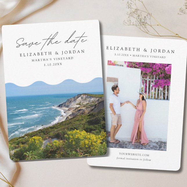 Invitation Mariage à Martha's Vineyard Photo Save the Date (Martha's Vineyard Photo Save the Date Wedding Invitation
)