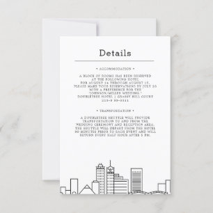 Invitation Mariage à Memphis Détails pour les invités