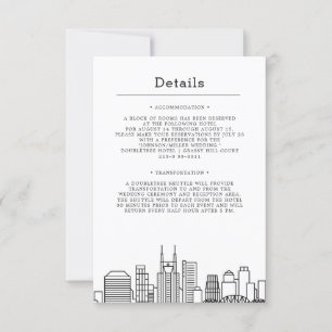 Invitation Mariage à Nashville   Informations sur les invités
