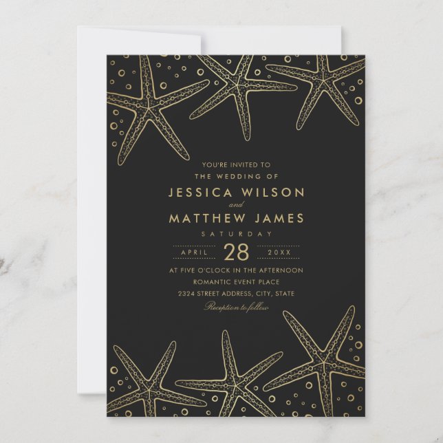 Invitation Mariage à thème de la plage de destination nautiqu (Devant)