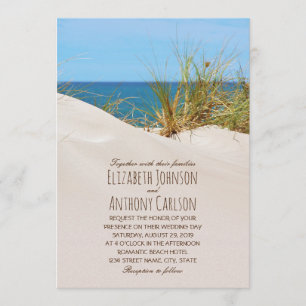 Invitation Mariage à thème Ocean Sand Creative Beach