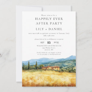 Invitation Mariage à Tuscany Italie Pour toujours heureux