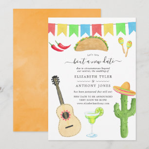Invitation Mariage à une nouvelle date Fiesta Taco mexicaine