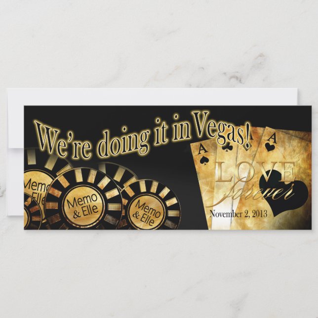 Invitation Mariage à Vegas d'Elle (contactez-moi pour personn (Devant)