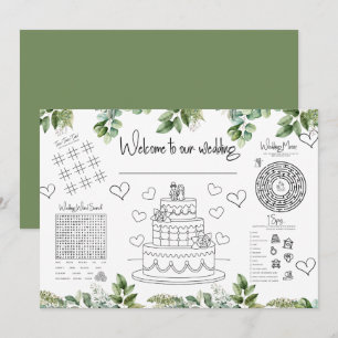 Invitation Mariage Activités pour enfants