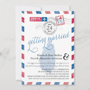 Invitation Mariage aérien de Sainte-Lucie