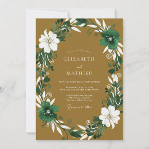 Invitation Mariage Amber Vine