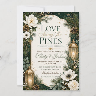 Invitation Mariage Amour Parmi les Pins