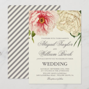 Invitation Mariage anglais Blooms
