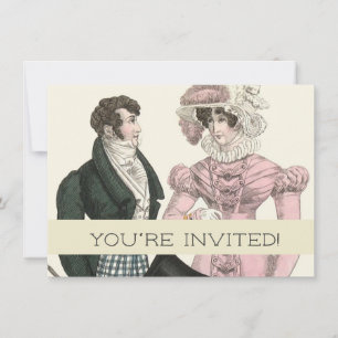 Invitation Mariage Antique 1823 Homme Femme Mode