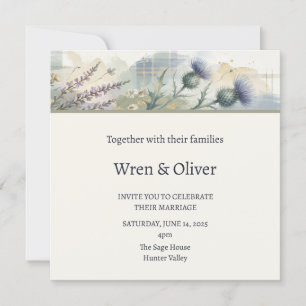 Invitation Mariage Aquarelle Paysage