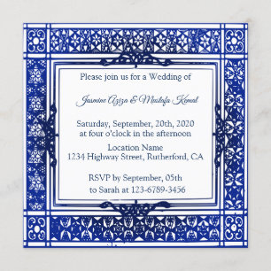 Invitation Mariage arabe islamique