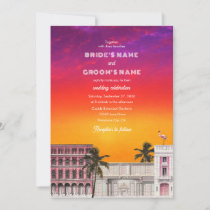 Invitation Mariage Arc-en-ciel de Miami Beach à Charleston av