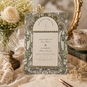 Invitation Mariage Arche de Jardin Vintage