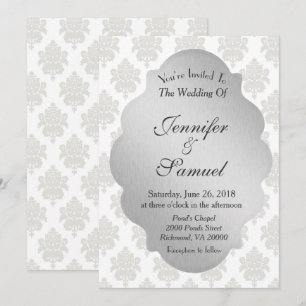 Invitation Mariage argenté