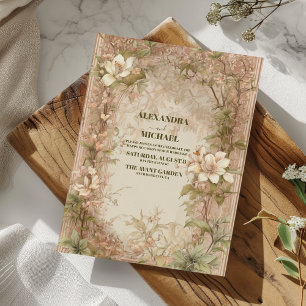 Invitation Mariage Art Nouveau à l'Arche Élégante