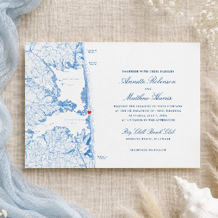 Invitation Mariage au Big Chill Beach Club à Bethany Beach