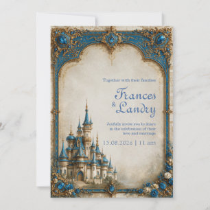 Invitation Mariage au Château de Joaillerie de Saphir