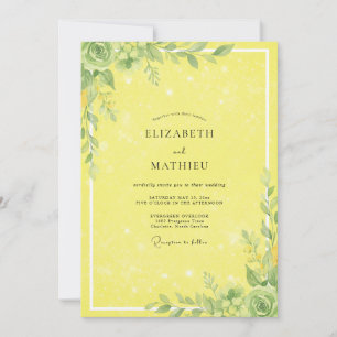 Invitation Mariage au citron et à la sauge