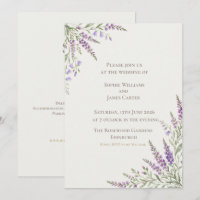 Mariage au coin de lavande et de jacinthe des prés