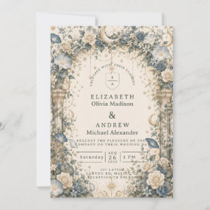 Invitation Mariage au Jardin Céleste Éthéré