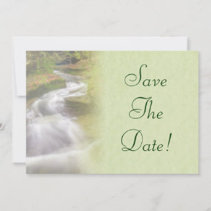 Invitation Mariage au pied de la cascade Enregistrez la date