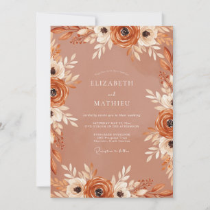 Invitation Mariage Automnal de Rêve Sienne