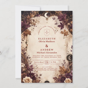Invitation Mariage Automnal Enchanté sous les Étoiles