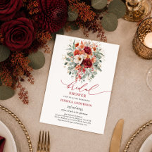 Mariage automnal floral terracotta or bordeaux pou