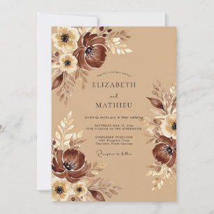Invitation Mariage Automnal Tout En Subtilité