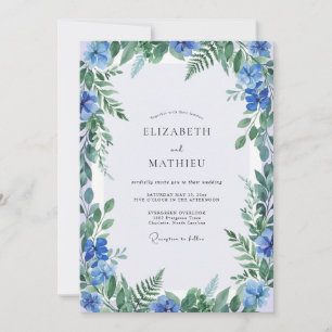 Invitation Mariage aux Fougères Ceruléennes