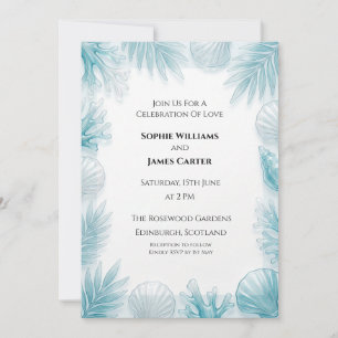 Invitation Mariage aux Palmiers Tropicaux
