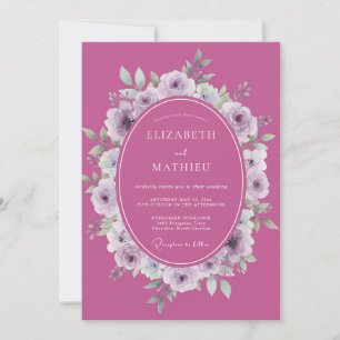 Invitation Mariage aux Ranunculus Orchidées