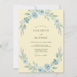 Invitation Mariage Azur Bloom Beurre