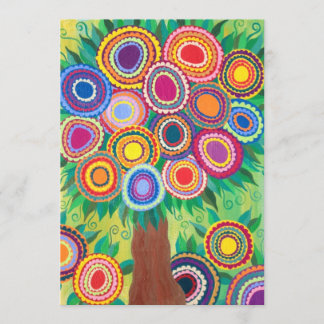 Invitation Mariage Bar Mitzvah Douche Arbre de vie