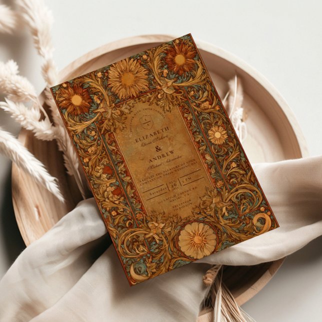 Invitation Mariage baroque céleste mystique (Créateur téléchargé)