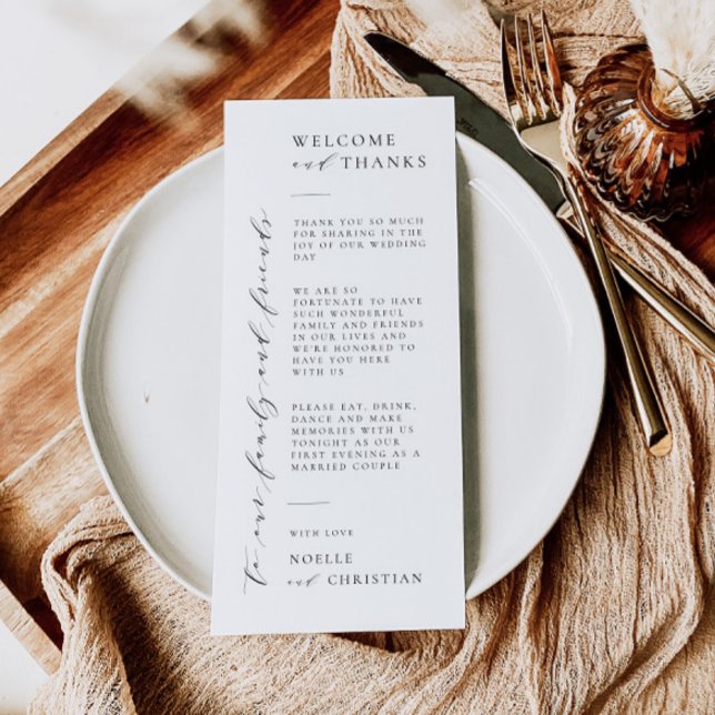 Invitation Mariage Bienvenue et merci Mini Table Place Card (Créateur téléchargé)