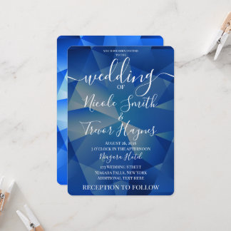 Invitation Mariage Bijou Facetté Personnalisé