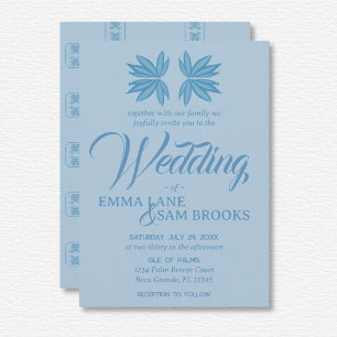 Invitation Mariage blanc Lotus