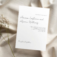 Mariage blanc minimaliste simple et moderne