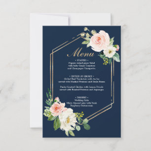 Invitation Mariage bleu bleu bleu marine ou Fête des mariées
