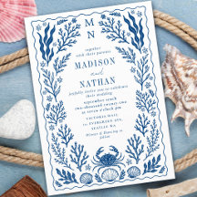 Mariage bleu coquille de crabe marin plage océan